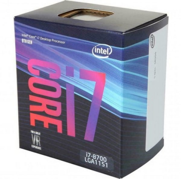 Processeur Intel® Core™ i7-8700 (12 Mo de cache, jusqu'à 4,60 GHz)