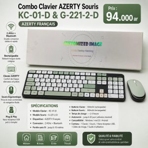 Combo Clavier + Souris KC-01-D & G-221-2-D